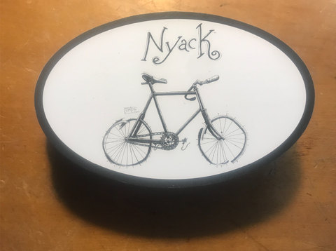 Hopper's Nyack Bike Car Magnet